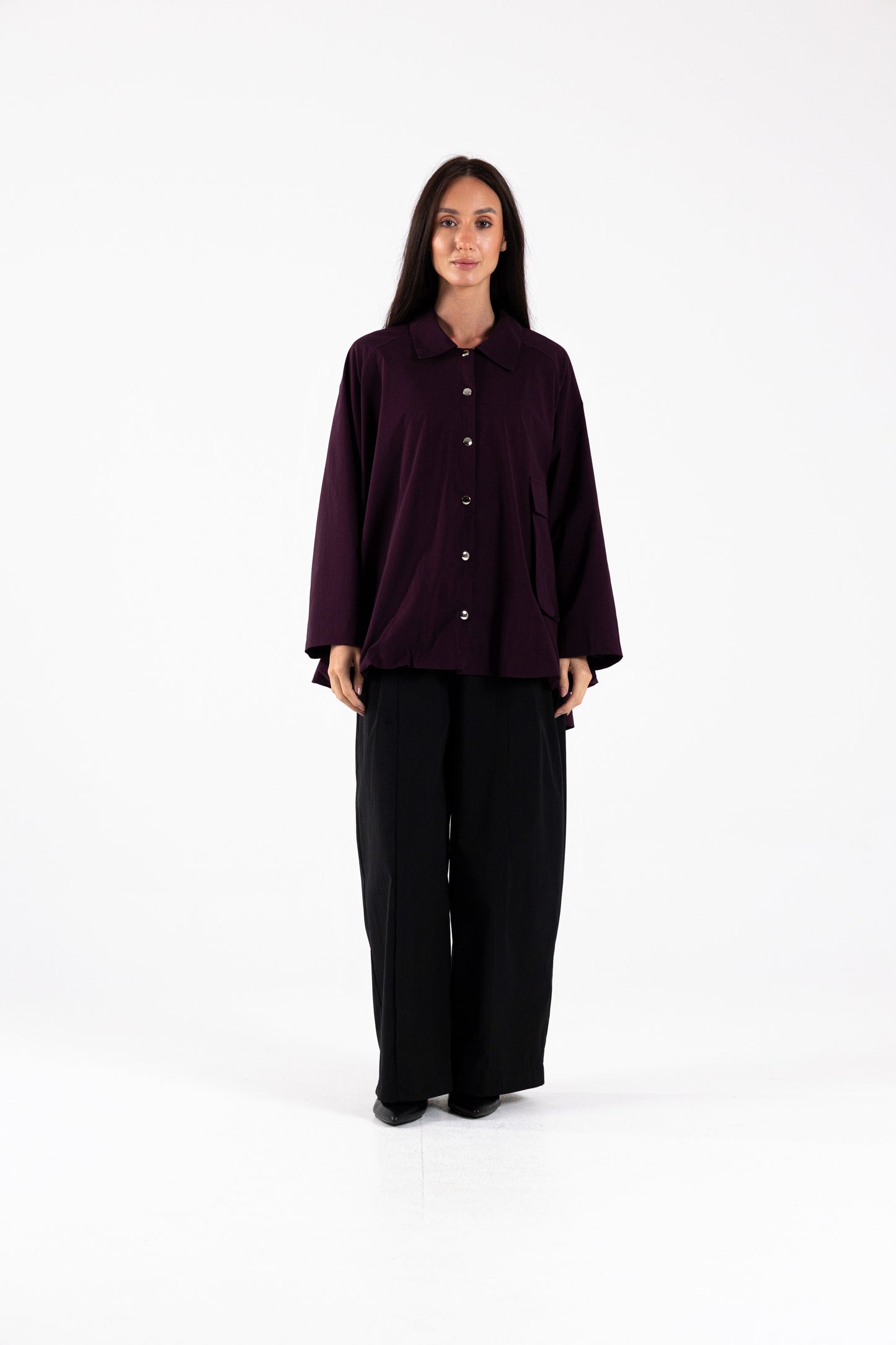 Gathered Back Poplin Jacket